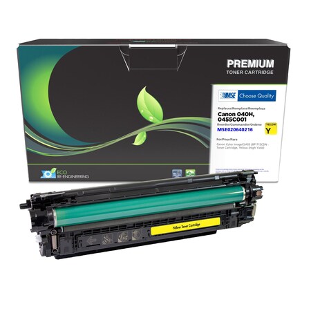 Mse Remanufactured High Yield Yellow Toner Cartridge for Canon 0455C001 (040 H) MSE020640216